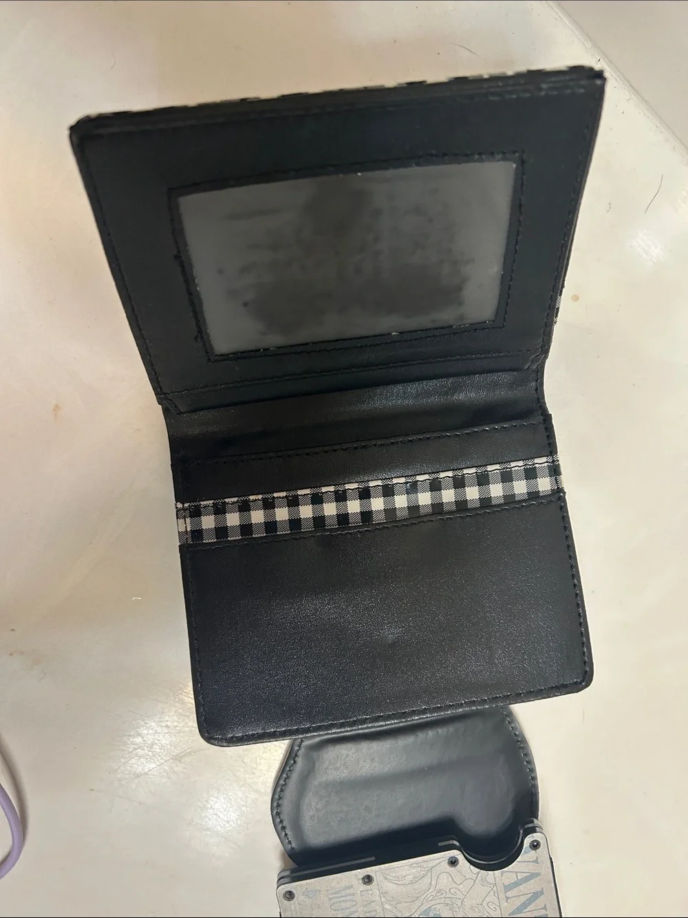 Chopper Black & White Plaid Wallet and Luffy money clip